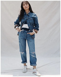 Madewell campaign model katie, Madewell Inc.: School Outfit,  Slim-Fit Pants,  Street Style  