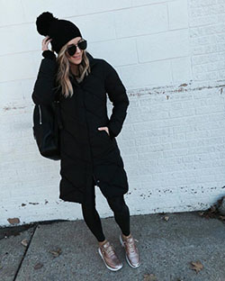 winter casual dress with Sneakers: Sneakers Outfit  