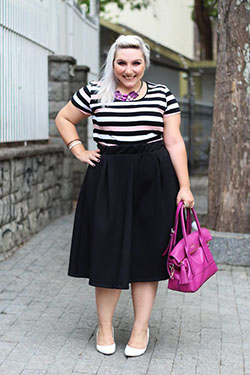 Look saia midi plus size: Plus-Size Summer Dresses,  Midi Skirt  