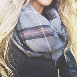 Cute scarves Dresses: Brown hair,  Beautiful Girls,  Scarves Outfits  