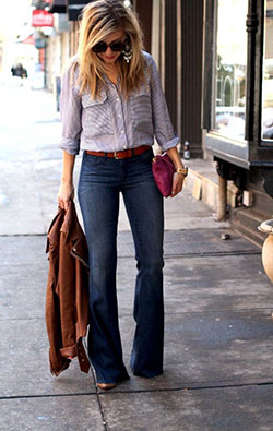 Suggestions for cool 70s retro style, Retro style: fashion blogger,  Vintage clothing,  Retro style,  Bootcut Jeans  