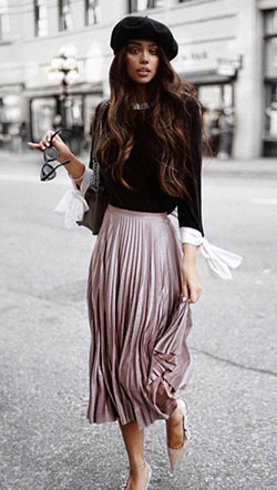 Rose pleated skirt outfit, Wedding dress: Wedding dress,  Long Skirt,  Skirt Outfits,  Fashion accessory,  Pleated Skirt  