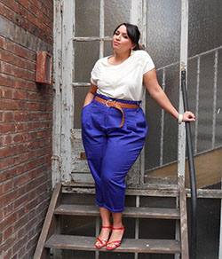 Find out more on sakina b, CalÃ§a Clochard: Plus size outfit  