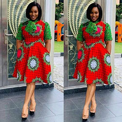 Eye catching 2019 ankara gown styles, African wax prints: Cocktail Dresses,  African Dresses,  Aso ebi,  Short Dresses  