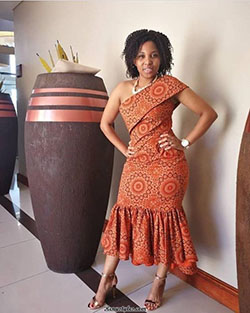 Classy Sotho Patterns For Weddings: Seshoeshoe Outfits  