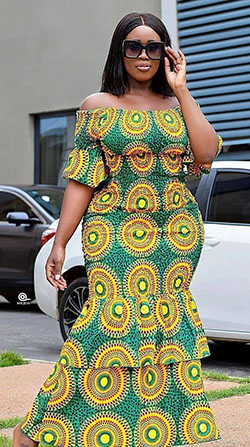 Nigerian ankara dresses for ladies: African Dresses,  Plus size outfit,  Ankara Gowns  