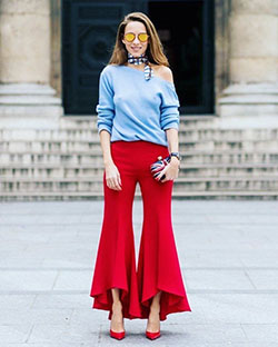 Perfectly designed combinaciones con rojo, Mira Mikati: Casual Outfits,  High-Heeled Shoe,  Cashmere wool  