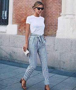 Great and nice summer fashion, Casual wear: Business casual,  Pant Outfits,  Casual Outfits  