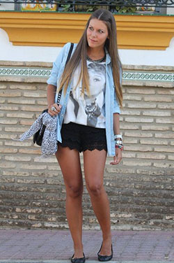 Worlds best look short negro, Casual wear: Shorts Outfit,  Casual Outfits  