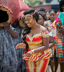 Kente kaba styles for engagement: Wedding dress,  African Dresses,  Aso ebi,  Kente cloth,  Aso Oke,  Kaba Styles  