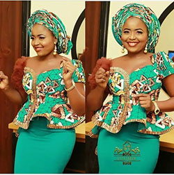 Latest ankara skirt and blouse: African Dresses,  Aso ebi,  instafashion,  Kaba Styles  