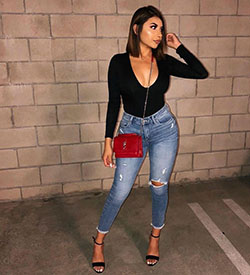 Curvy night out outfits, Casual wear: Romper suit,  Slim-Fit Pants,  Mom jeans,  Casual Outfits  