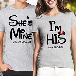 Best couple shirts designs, Printed T-shirt: Long-Sleeved T-Shirt,  Printed T-Shirt,  couple outfits  