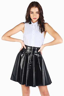 Womens clothing fashion model, Little black dress: fashion model,  Skirt Outfits  