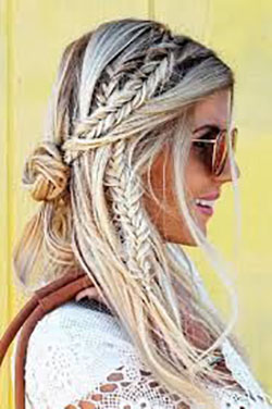 Explore stunning and amazing bohemian fishtail braid, Artificial hair integrations: Bohemian style,  Box braids,  French braid,  Hairstyle Ideas  