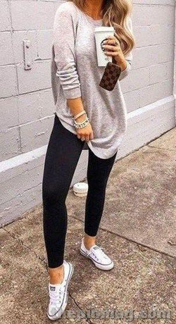 Classy Sweater And Leggings Outfits Tumblr, Casual wear: winter outfits,  Casual Outfits  