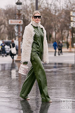 Winter Outfits With Green Pants: Fashion week,  Green Pant Outfits  