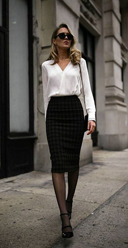 Choose these fashion model, SpÃ³dnica midi: shirts,  Pencil skirt,  Grunge fashion,  Office Outfit  