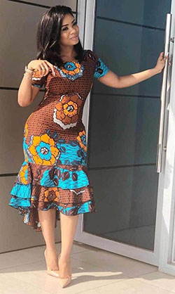 Most desired ankara styles: African Dresses,  Aso ebi,  kimono sleeve,  Short African Outfits,  Ankara Short Gown  