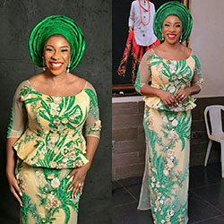 Latest Green Kaba And Slits Styles, African Dress: African Dresses,  Aso ebi,  Kaba Styles  