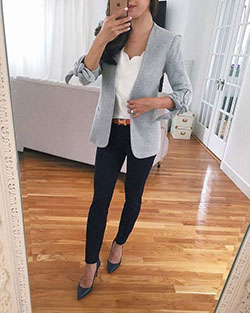 Casual Blazer Outfits Female, Casual wear, Petite size: Petite size,  Business casual,  Blazer Outfit,  Formal wear,  Casual Outfits  