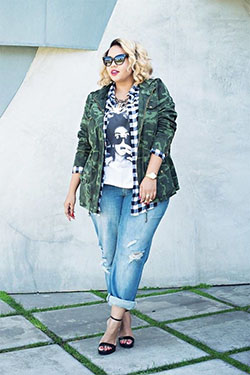 Plus size street style, Street fashion: Plus size outfit,  Plus-Size Model,  Street Style,  Casual Outfits  