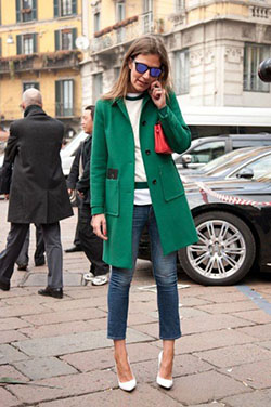 Special selection to select look green coat, Textured Weave Jacket: 