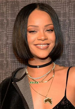 Bob hairstyles for black women: Lace wig,  Bob cut,  Short hair,  Pixie cut,  Black hair,  Rihanna Best Looks  