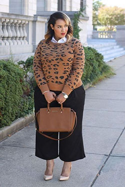 Curvy girl in culottes, Culotte Hose: Plus size outfit,  Clothing Ideas  