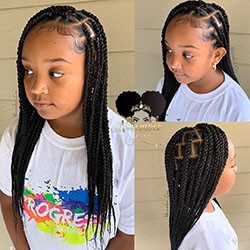 Excellent tips for braids for kids, Box braids: Box braids,  Black hair,  Box Braids Hairstyle  