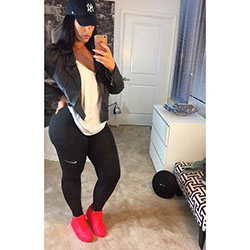 Sporty outfits for thick girls: Sleeveless shirt,  Fashion Nova,  Foundation garment,  Casual Outfits,  Body Goals  