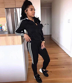 Black Adidas Outfits For Girls: Formal wear  