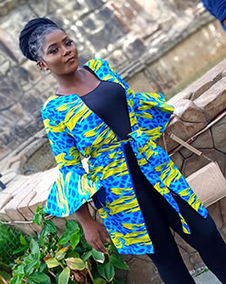 Have a look at electric blue, Pattern M: Ankara Outfits  