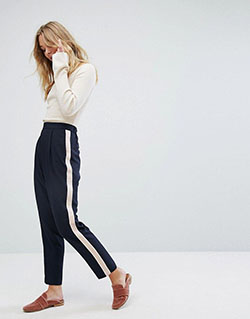 Oasis side stripe trouser, Tailored Pants: Trouser Outfits,  Stripe Trousers  