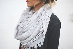 Liked by all scarf cute, Knitted Scarves: Fashion accessory,  Scarves Outfits  