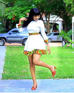 Beautiful short african print dresses: African Dresses,  Aso ebi,  Short African Outfits  