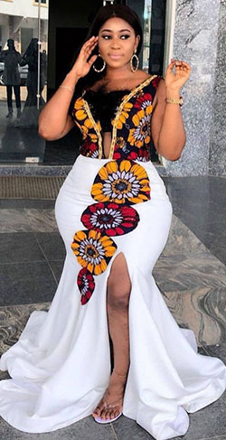 Most tired ideas for traditional dresses 2019, African wax prints: party outfits,  Wedding dress,  African Dresses,  Bridesmaid dress,  Maxi dress,  Folk costume,  Kitenge Dresses  