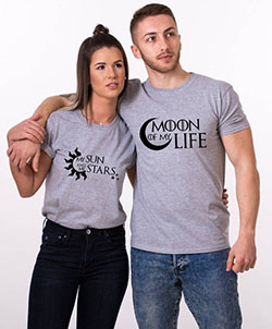 Couple t shirt for birthday: Crew neck,  T-Shirt Outfit,  couple outfits,  Casual Outfits  