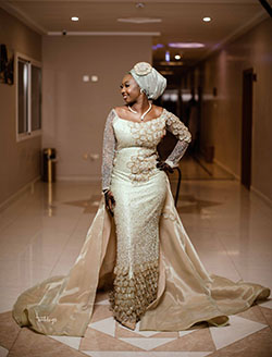 Nigerian Dresses For Nigerian Brides, Wedding reception, Wedding dress: Wedding dress,  Wedding reception,  Haute couture,  two piece,  Photo shoot,  Nigerian Dresses  