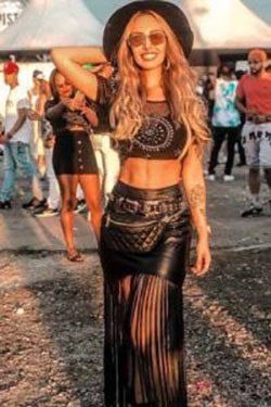 You guys must see these coachella outfits, Casual wear: Leather Dress,  Coachella Outfits  