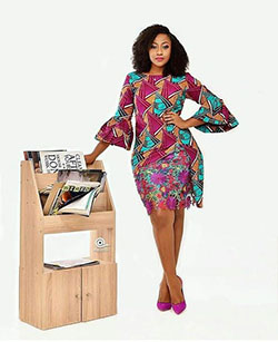 Most liked! kitenge office dress, African wax prints: Ankara Outfits  