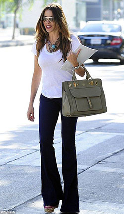 Outfits With Bootcut Jeans, SofÃ­a Vergara, Rag & Bone: Slim-Fit Pants,  shirts,  Bootcut Jeans  
