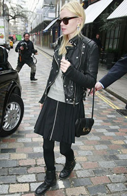 Marriage best ideas for kate bosworth style: Leather jacket,  Skirt Outfits,  Kate Bosworth,  Motorcycle boot  
