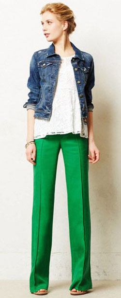 J crew linen wide leg pants: Slim-Fit Pants,  Palazzo pants,  Green Pant Outfits,  Linen Trousers  