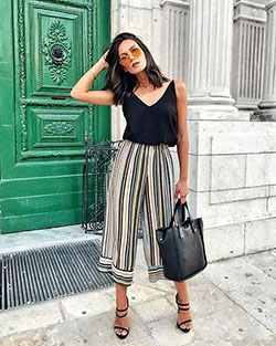 Instagram insane ideas for fashion model: Culottes Outfit  