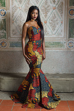 Dam hot sweetheart african dress, African wax prints: Evening gown,  African Dresses,  Strapless dress,  Maxi dress,  Ankara Dresses,  Formal wear  
