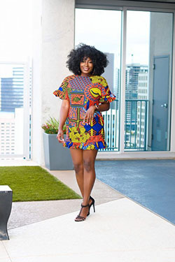 Have a look at African wax prints, Wedding dress: Wedding dress,  Short African Outfits  