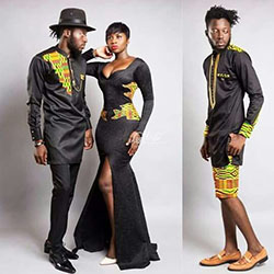 Party ideas for elikem kumordzie, African wax prints: Kente cloth,  Matching Couple Outfits  