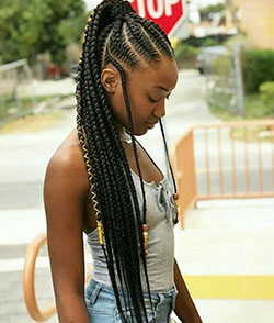 Wow! Nice and perfect braided ponytail hairstyles 2019, Artificial hair integrations: African Americans,  Hairstyle Ideas,  Box braids,  Braids Hairstyles,  Black hair,  Baddie hairstyles,  Braided Ponytail  