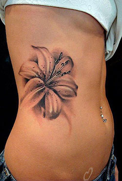 White lily flower tattoo, Madonna Lily: Floral design,  Tattoo Ideas  